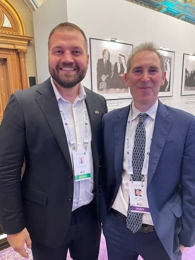 Dino Hasanic with Andy Jassy